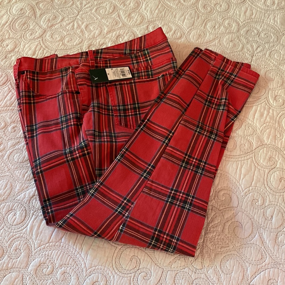 Wild Fable for Target Red Plaid Pants - Size 16